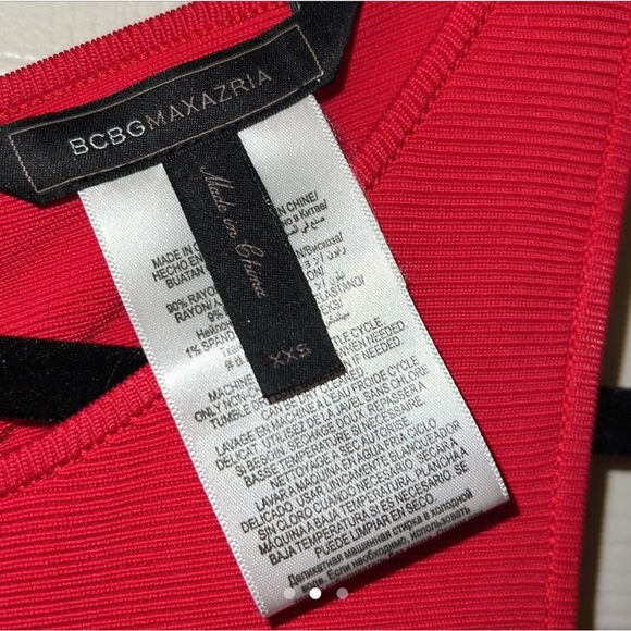 BCBG Red Peplum Bodycon “Francis” Dress - Picture 3 of 4